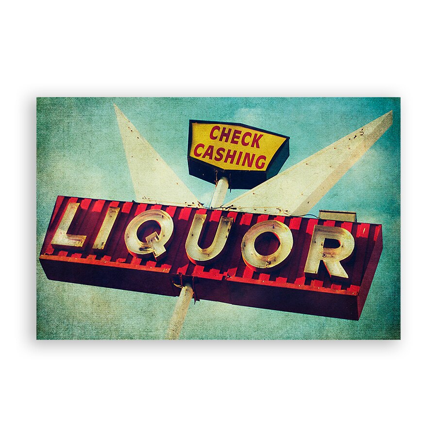 Tablou Canvas - Retro, Panou, Liquor, 60 x 90 cm