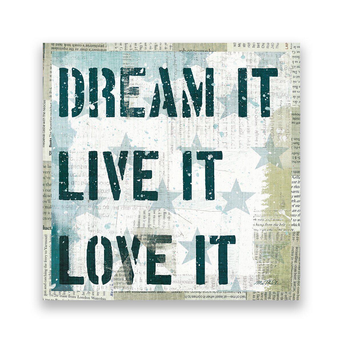 Tablou Canvas - USA, Mesaj Motivational, 80 x 80 cm