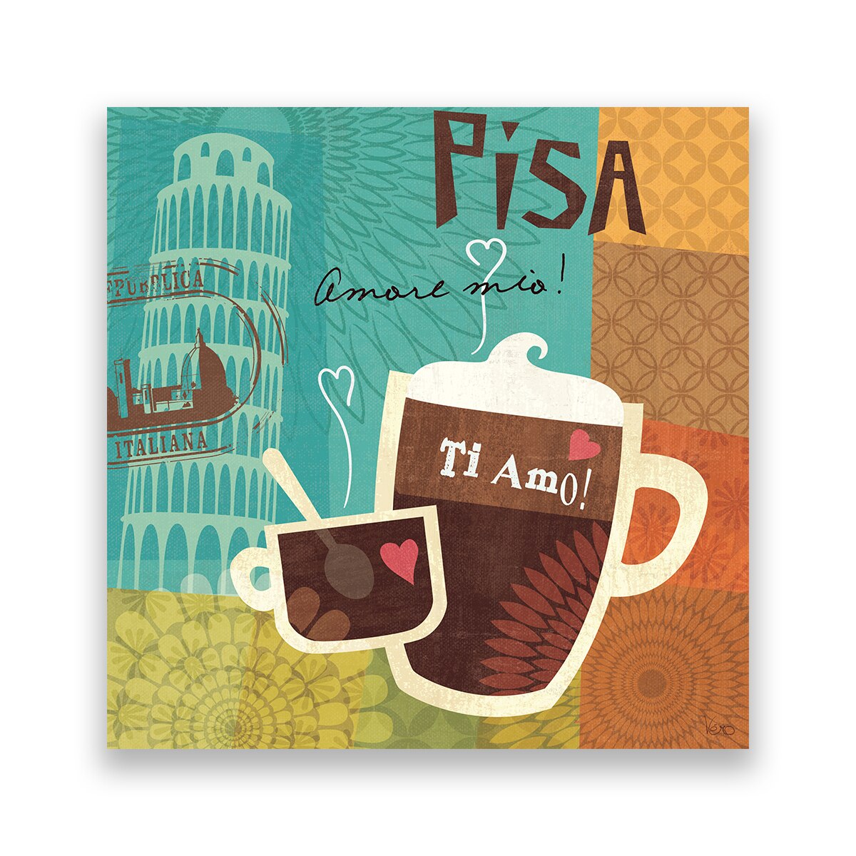 Tablou Canvas - Pisa, Italy, Ceasca, 100 x 100 cm