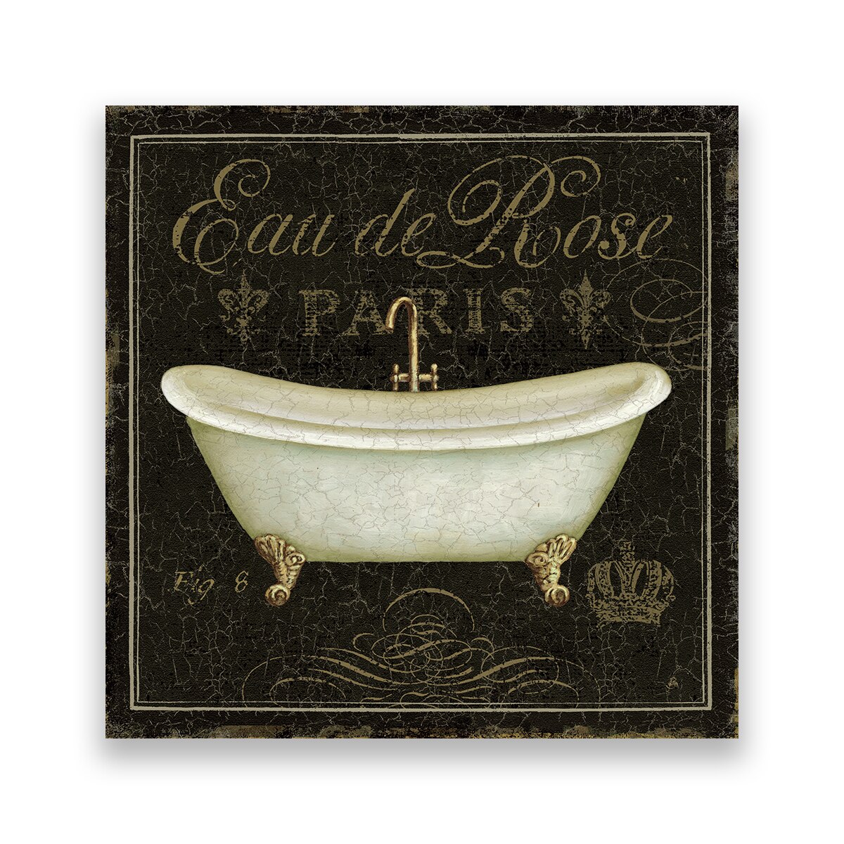 Tablou Canvas - Vintage, Paris, Baia, Cada, 80 x 80 cm