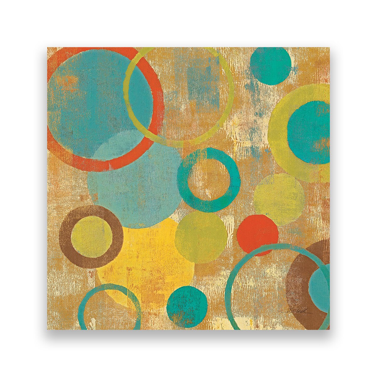 Tablou Canvas - Abstract, Cercuri, 80 x 80 cm