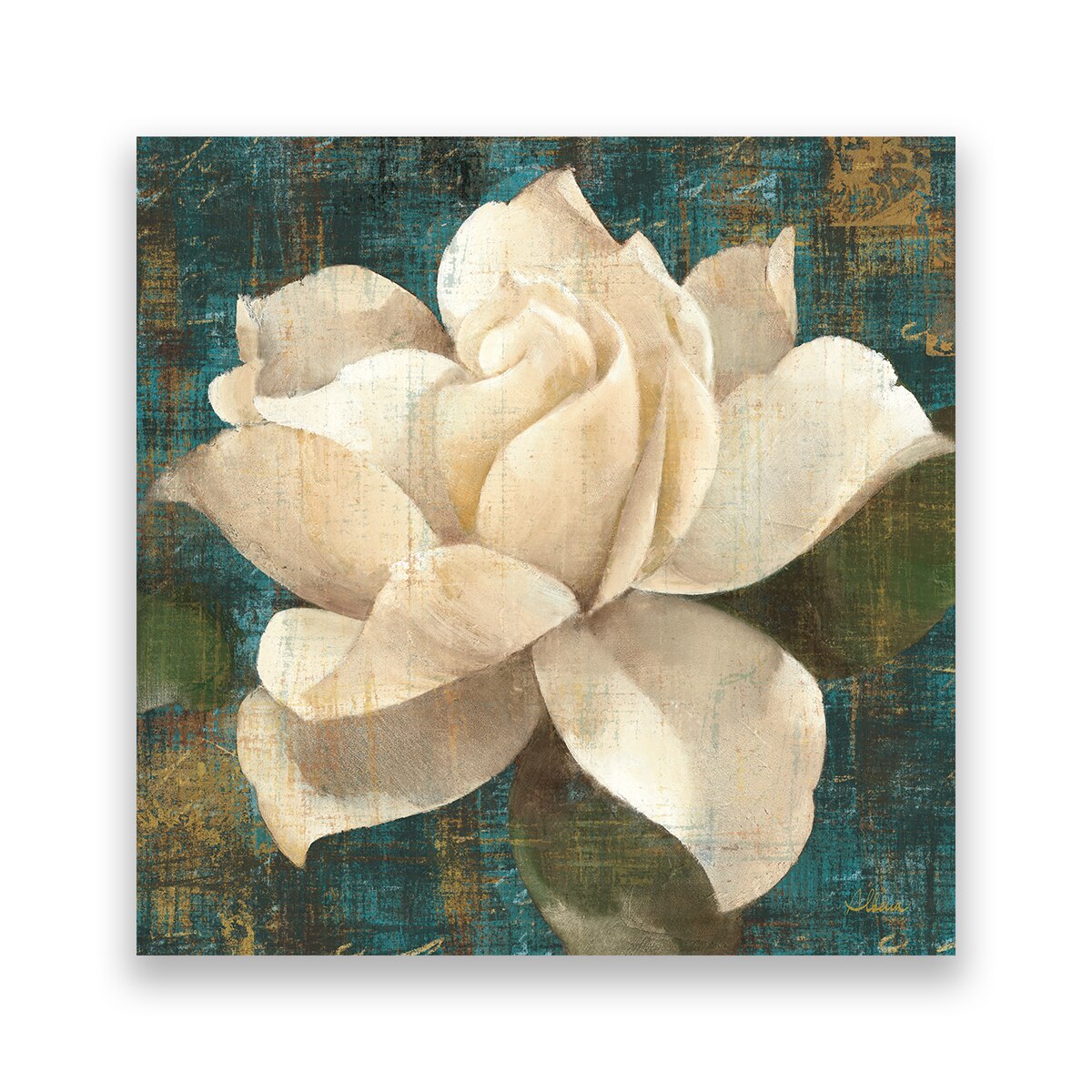 Tablou Canvas - Nufar, Floral, Vintage, 60 x 60 cm