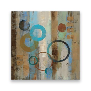 Tablou Canvas - Abstract, Albastru-Maro, 80 x 80 cm Tablou Canvas - Abstract, Albastru-Maro, 80 x 80 cm
