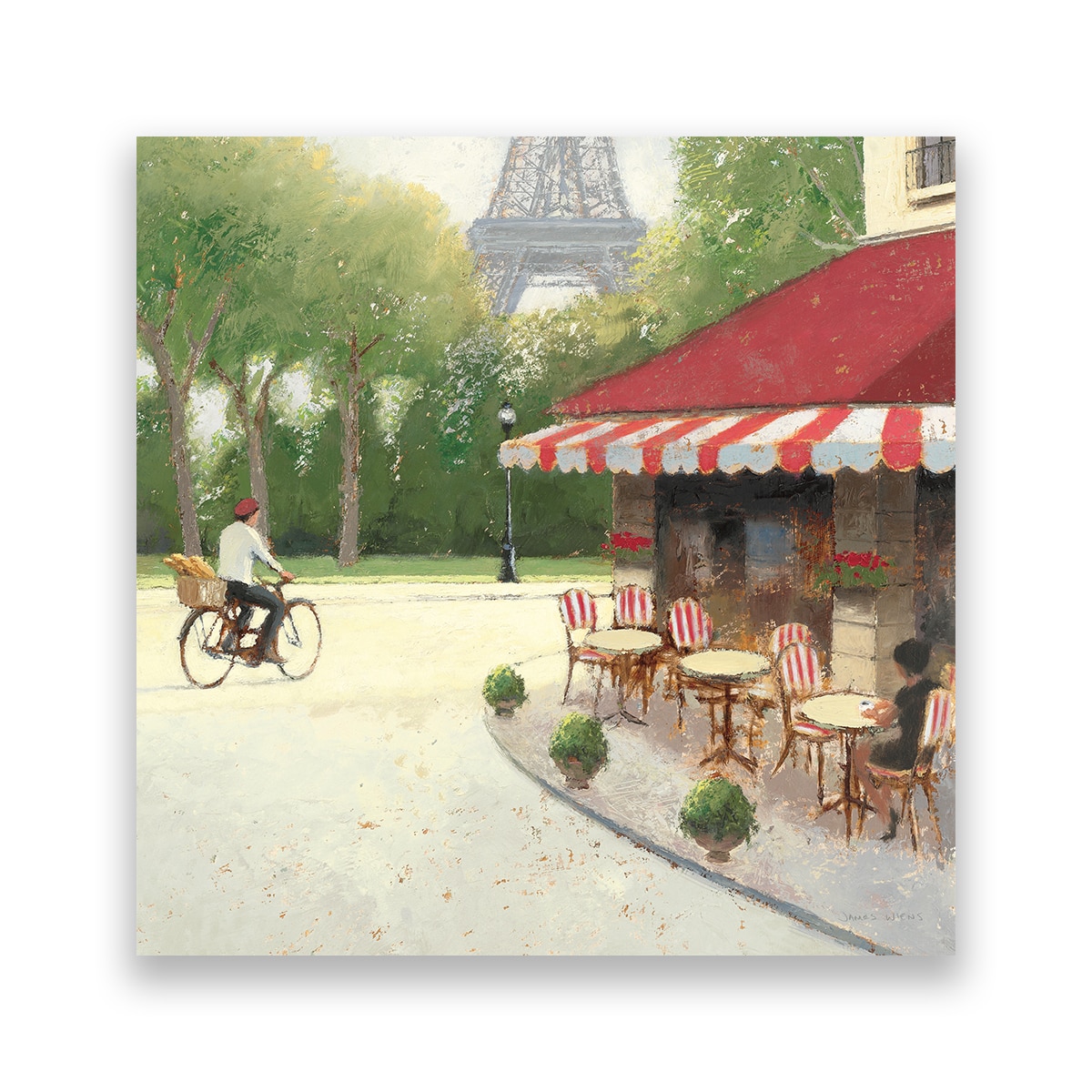 Tablou Canvas - Cafe, Paris, Strada, Terasa, 60 x 60 cm