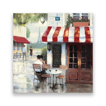 Tablou Canvas - Bistro, Strada, Vintage, Cafe, 100 x 100 cm Tablou Canvas - Bistro, Strada, Vintage, Cafe, 100 x 100 cm