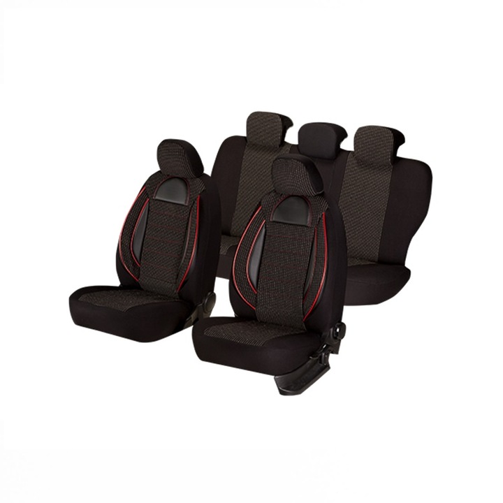 Set Huse Scaun Racing Negru