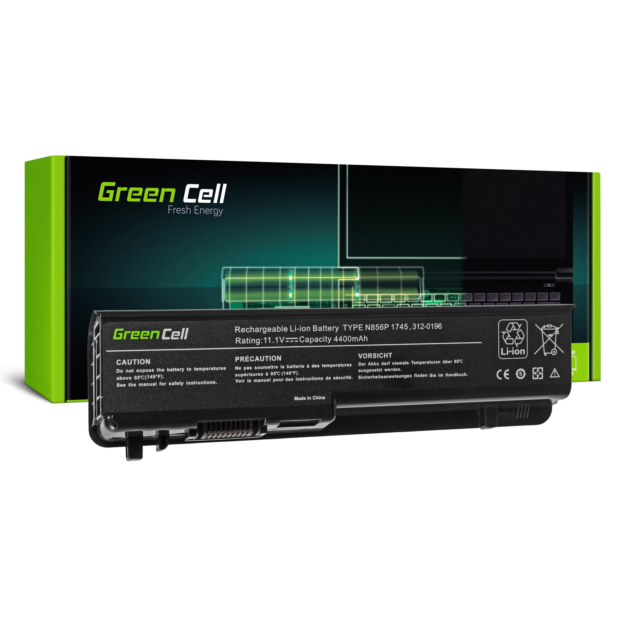 Baterie laptop U150P U164P pentru Dell Studio 1745 1747 1749 acumulator marca Green Cell
