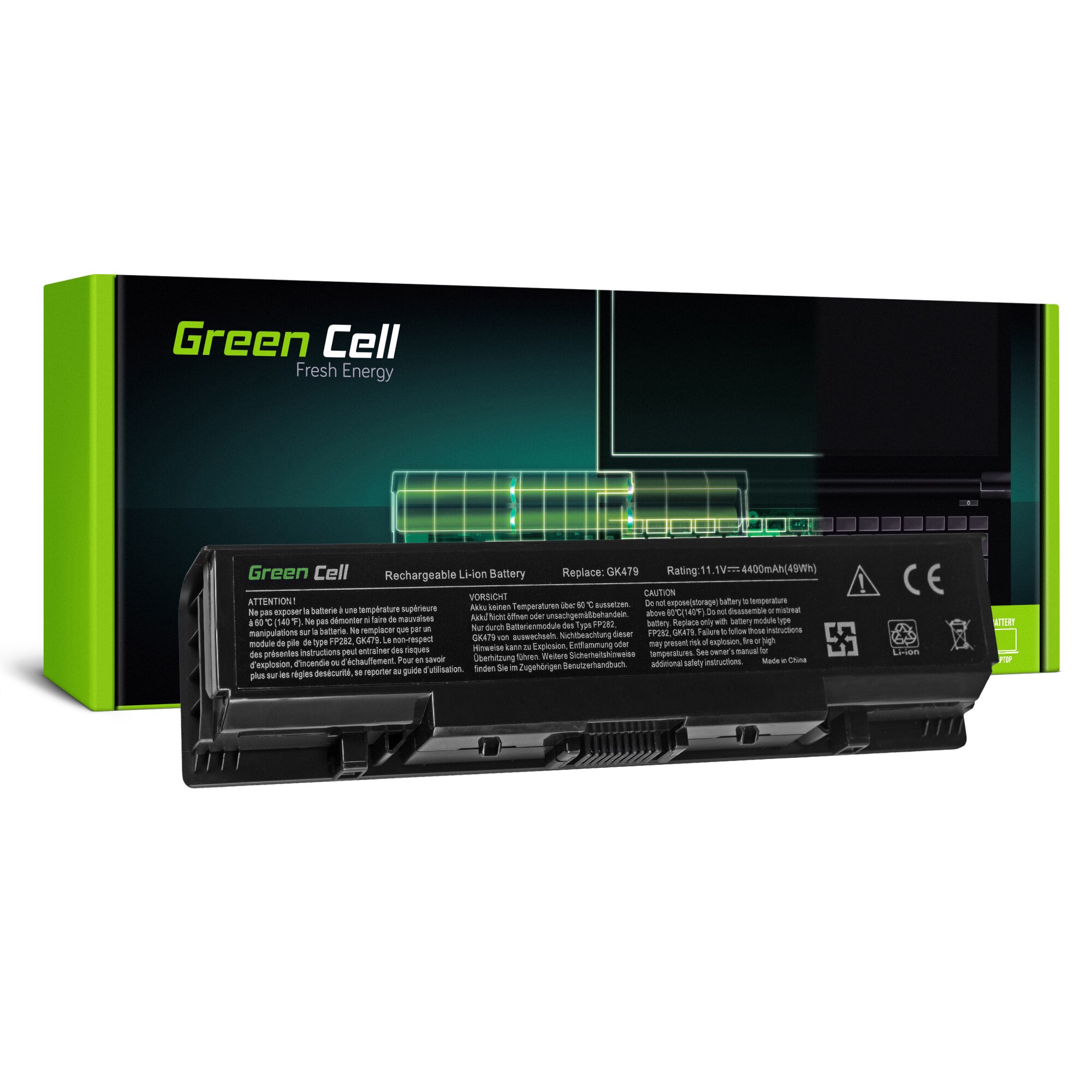 Baterie laptop GK479 FK890 pentru Dell Inspiron 1500 1520 1521 1720 acumulator marca Green Cell