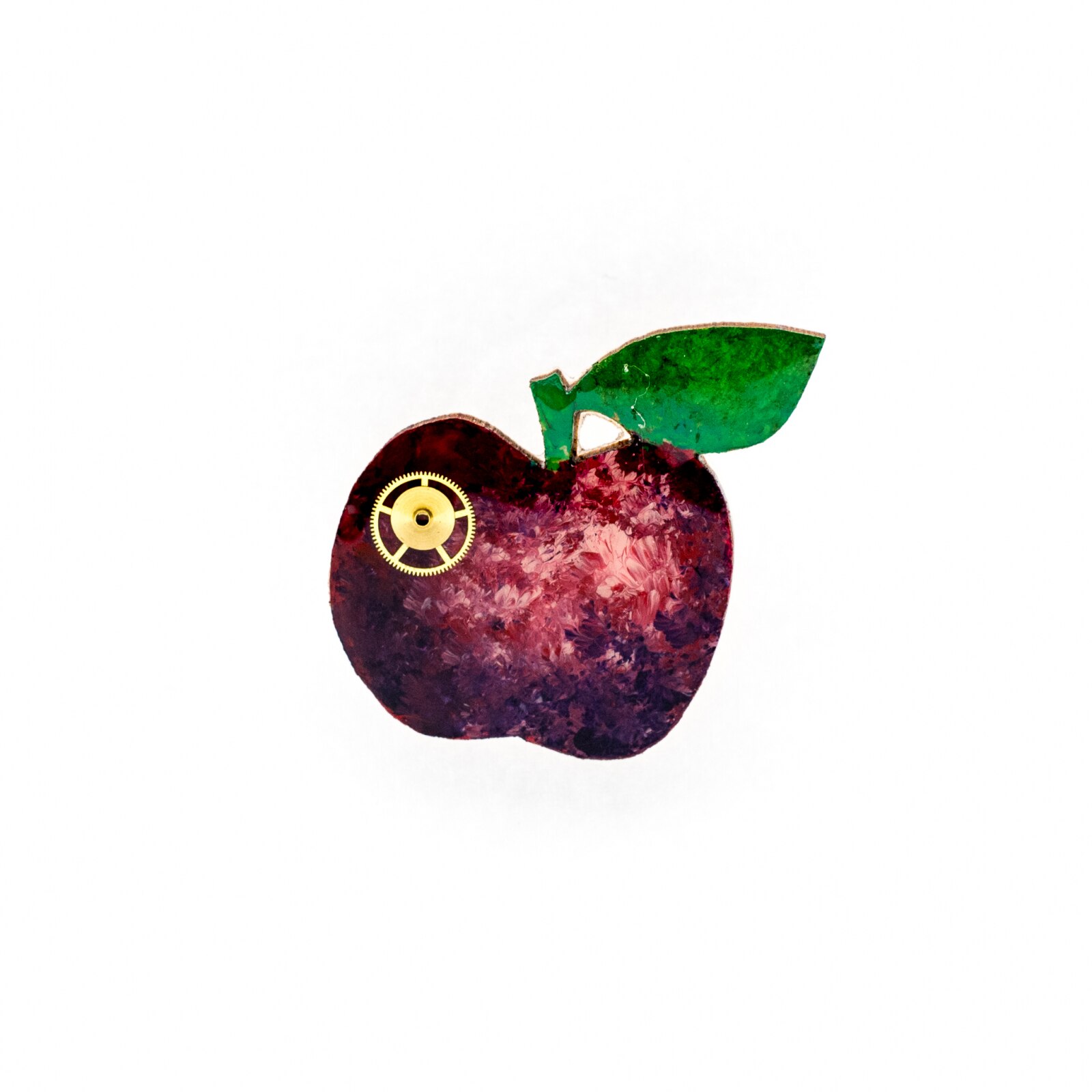 Brosa Lemn Mar Visiniu 221, 40mm, Multicolor