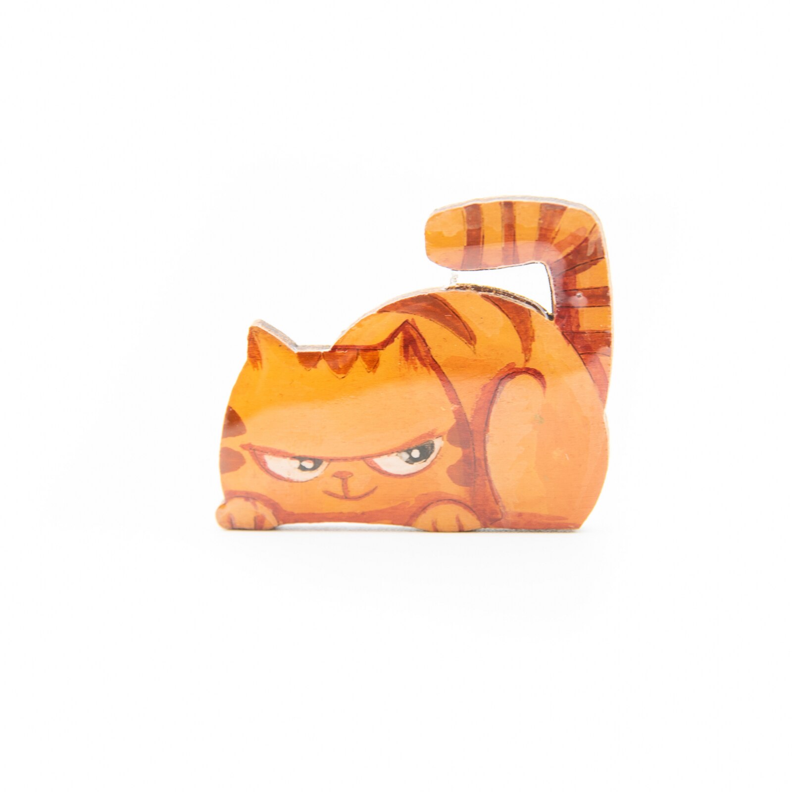 Brosa Lemn SLY ALFIE 489, 45mm, Portocaliu