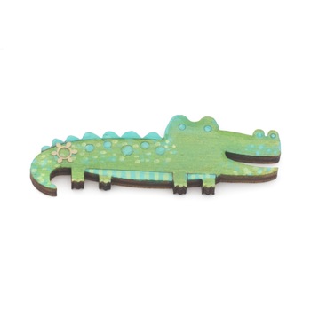 Brosa Lemn Crocodil 313, 50mm, Verde Brosa Lemn Crocodil 313, 50mm, Verde
