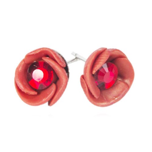 Cercei handmade cu cristale, Miidefloriart, model 143