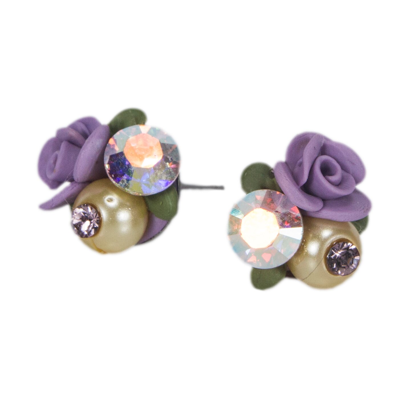 Cercei handmade cu cristale, Miidefloriart, model 142