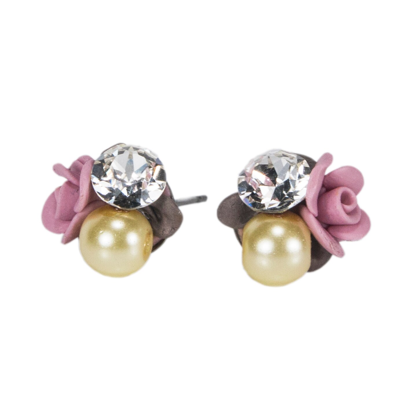 Cercei handmade cu cristale, Miidefloriart, model 140