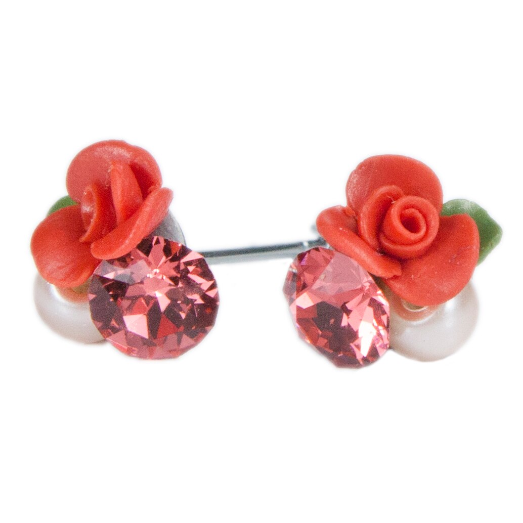 Cercei handmade cu cristale, Miidefloriart, model 130