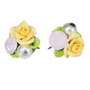 Cercei handmade cu cristale, Miidefloriart, model 113 Cercei handmade cu cristale, Miidefloriart, model 113