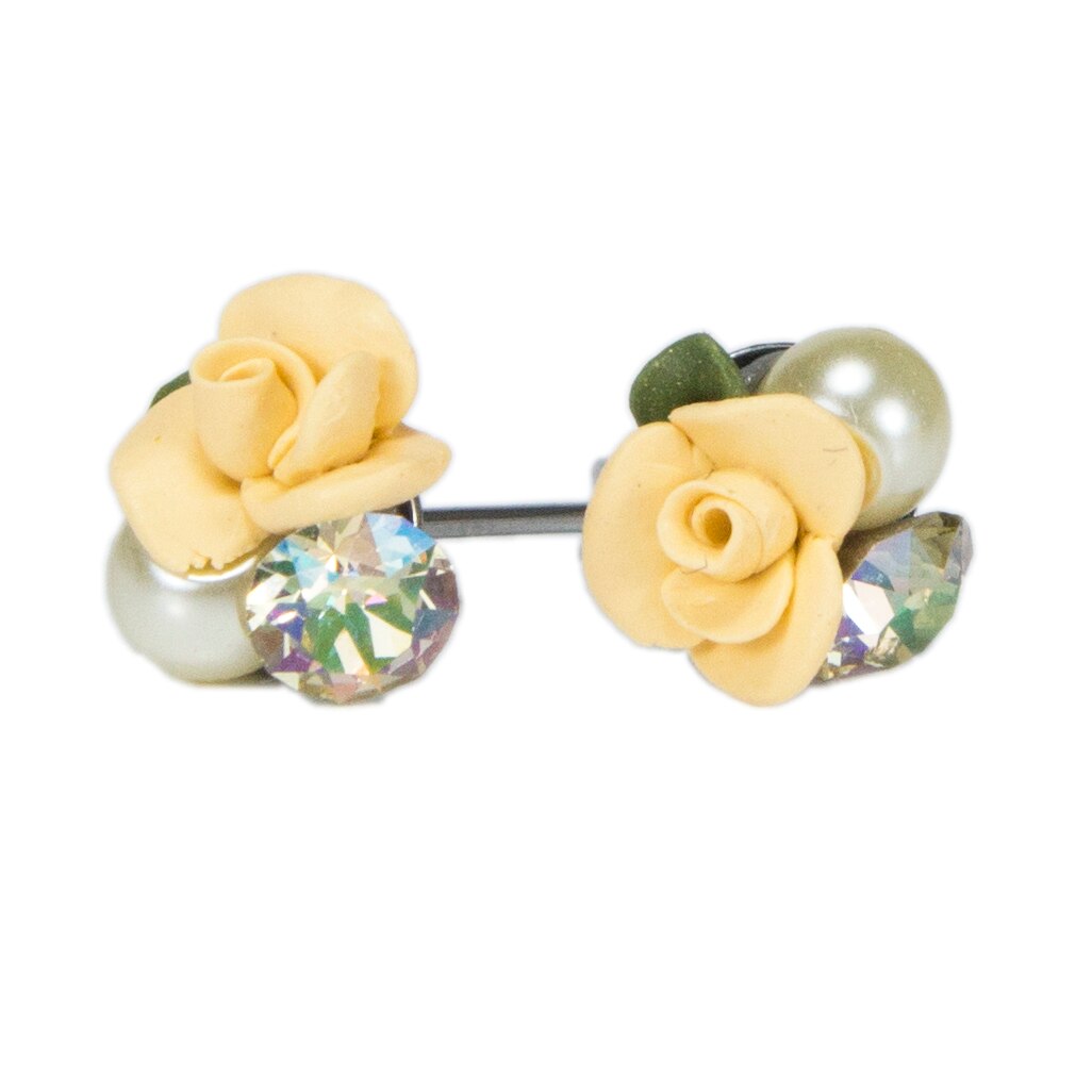 Cercei handmade cu cristale, Miidefloriart, model 111