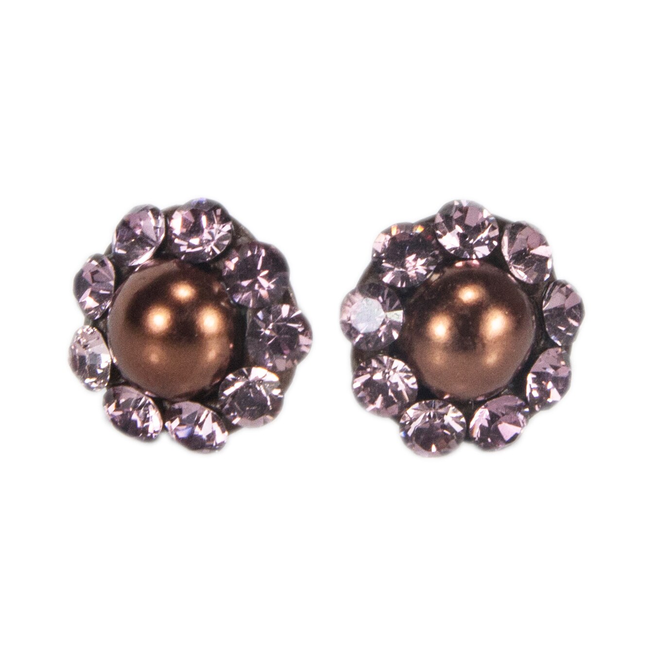 Cercei handmade cu cristale, Xirius Chaton pp21, Miidefloriart, model 02