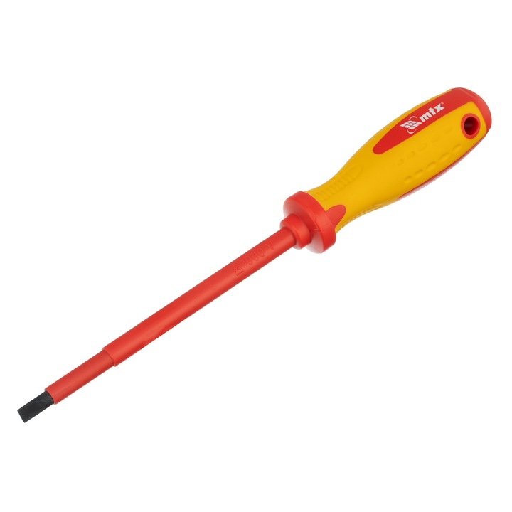 Отвертка Insulated MTX PROFESSIONAL, SL6,0 х 150 mm, до 1000 V, двукомпонентна дръжка