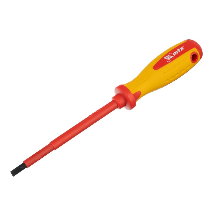 Отвертка Insulated MTX PROFESSIONAL, двукомпонентна дръжка, SL5,5 х 125 mm