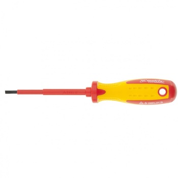 Surubelnita Insulated, SL3 х 80 mm, pana la 1000 V, maner cu doua componente, MTX PROFESSIONAL Surubelnita Insulated, SL3 х 80 mm, pana la 1000 V, maner cu doua componente, MTX PROFESSIONAL