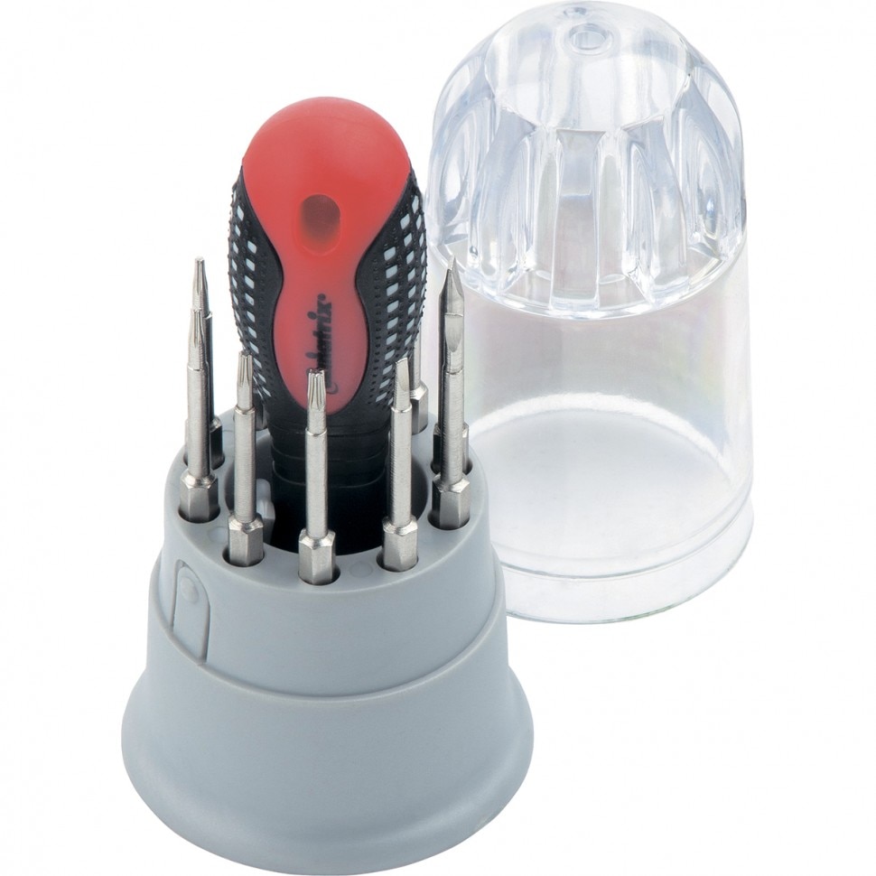 Surubelnita de precizie cu atasamente Fusion, 11 piese, maner 3 componente, in cutie plastic, MTX