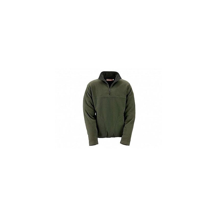 Jacheta Kapriol, fleece, Leopard, verde inchis, masura 2XL