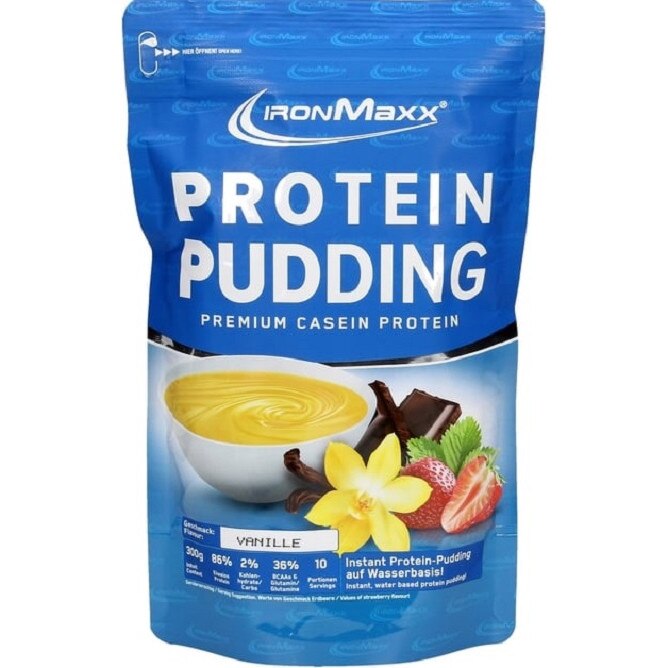 Supliment nutritiv, Ironmaxx Budinca proteica, 300g vanilie