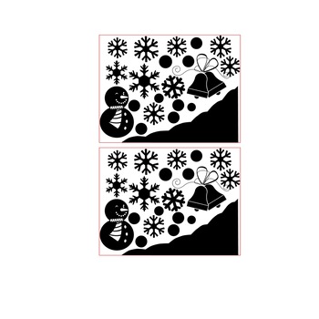 Set stickere decorative Fulgi de zapada, Stickero, 40cm x60cm ,alb Set stickere decorative Fulgi de zapada, Stickero, 40cm x60cm ,alb