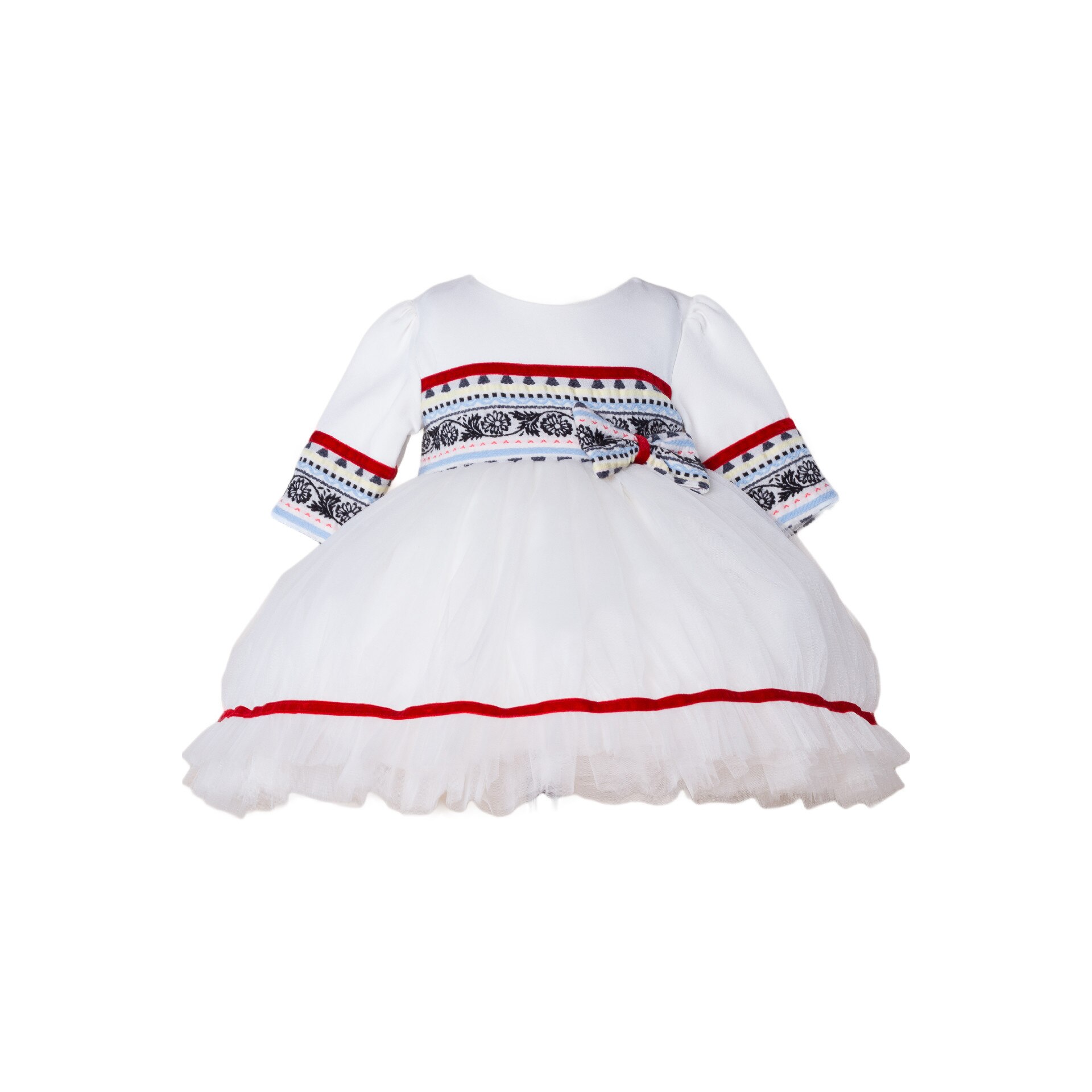 Rochita alba cu model, 6 luni