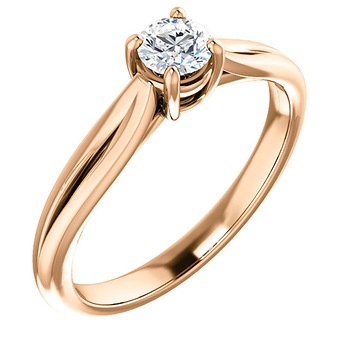 Inel de logodna, Valmand, model i122187, din Aur Roz cu Diamant incolor 0.25ct Inel de logodna, Valmand, model i122187, din Aur Roz cu Diamant incolor 0.25ct