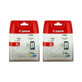 Pachet cartuse cerneala CL-546XL color x 2 Canon original 26ml 600 pagini Pachet cartuse cerneala CL-546XL color x 2 Canon original 26ml 600 pagini