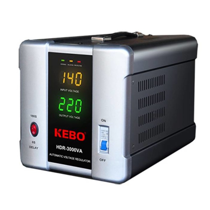 Стабилизатор на напрежение с релета HDR-3000 140VAC/260VAC 220VAC 3000VA