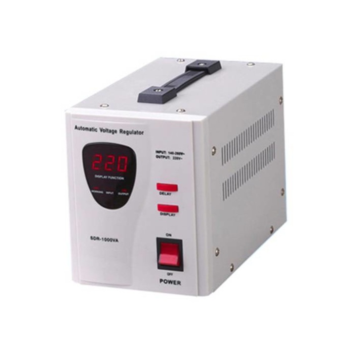 Стабилизатор на напрежение с релета SDR-1000 140VAC/260VAC 220VAC 1000VA