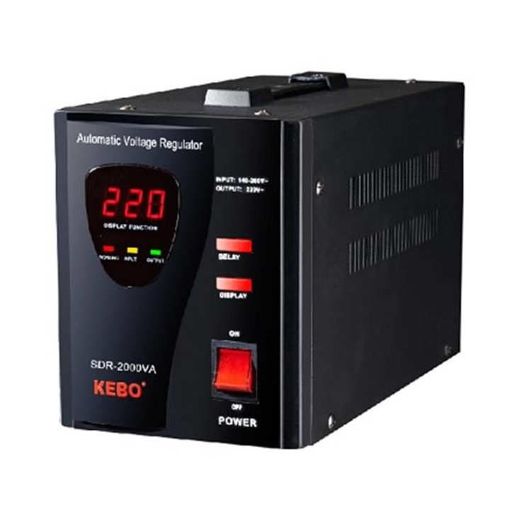 Стабилизатор на напрежение с релета SDR-2000 140VAC/260VAC 220VAC 2000VA