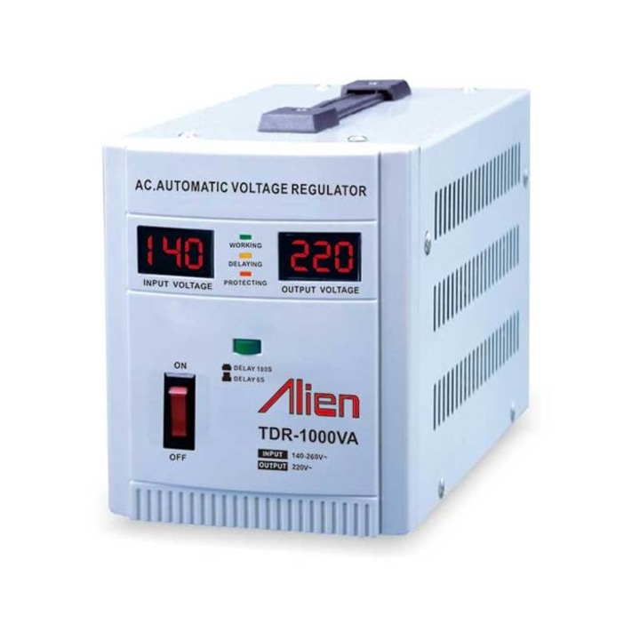 Стабилизатор на напрежение с релета ALIEN TDR-1000VA 140VAC/260VAC 220VAC 1000VA