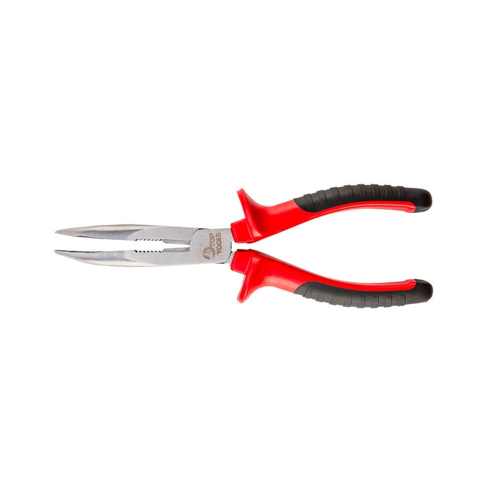 Cleste cu varf lung indoit, lungime 160 mm, 32D114, Top Tools