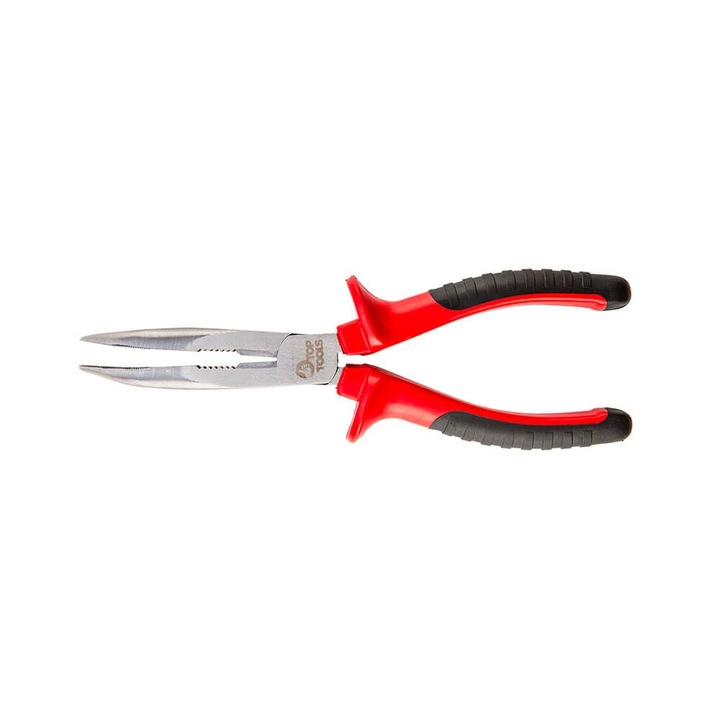 Клещи TOP TOOLS, Плосък връх, Черен/Червен, Дължина 160 мм