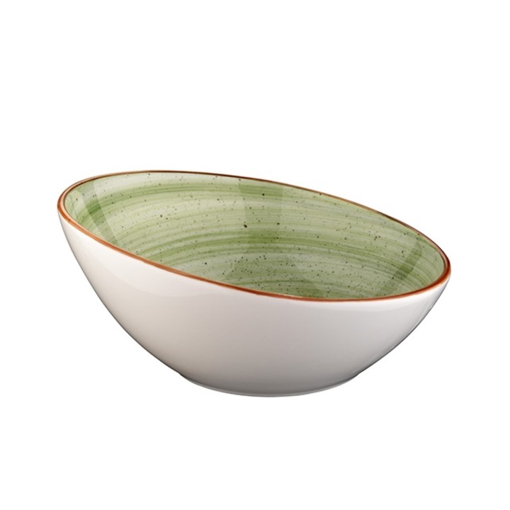 Bol inclinat din portelan AURA THERAPY 18cm 400cc ATH VNT 18KS