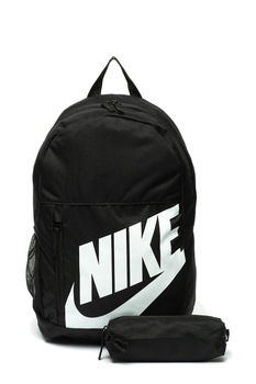 Nike, Rucsac cu model logo Elemental, Negru/Alb Nike, Rucsac cu model logo Elemental, Negru/Alb