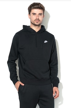 Nike - Sportswear Club kapucnis pulóver kenguruzsebbel, Fekete