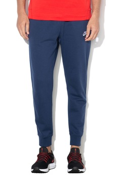 Nike, Pantaloni jogger cu buzunare laterale Sportswear Club, Albastru inchis Nike, Pantaloni jogger cu buzunare laterale Sportswear Club, Albastru inchis
