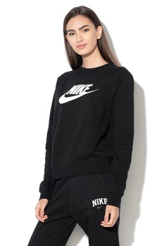 Nike, Bluza sport cu maneci raglan Essential, Negru Nike, Bluza sport cu maneci raglan Essential, Negru