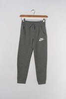Nike, Pantaloni sport cu snur, Gri inchis, 128-137 CM Standard