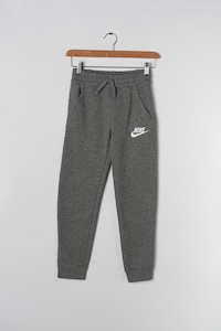 Nike, Sportswear Club szabadidőnadrág derékkötővel, Sötétszürke, 128-137 CM