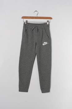 Nike, Pantaloni sport cu snur, Gri inchis