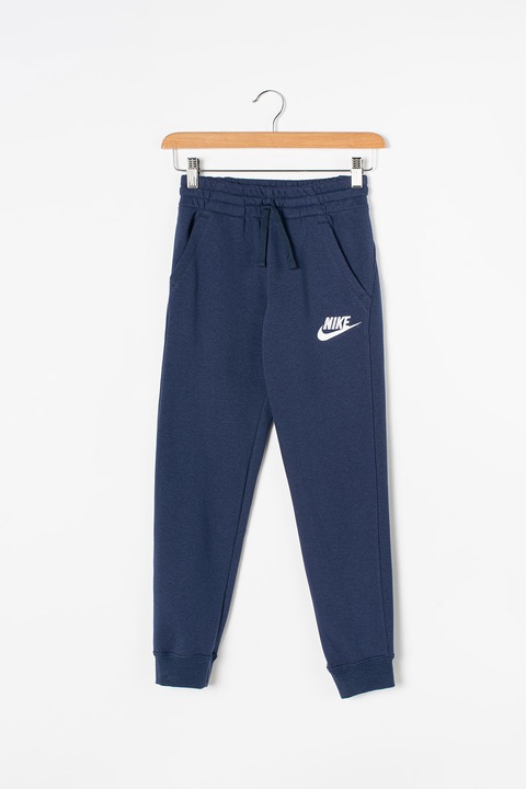 Nike, Спортен панталон Sportswear Club с връзка, Тъмносин
