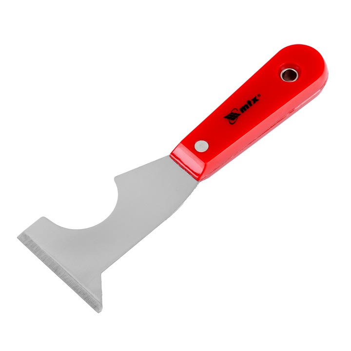 Spaclu razator, multifunctional, din otel, maner din plastic, MTX