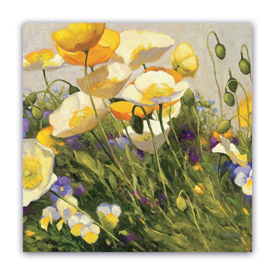 Tablou Canvas -Lalele, Vintage, Floral, 100 x 100 cm