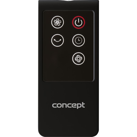 Ventilator tip turn Concept VS5100, Putere 45 W, 3 trepte de viteza, Display LED, Timer, Viteza aer 190 m/min, Debit 26m3/min, Unghi oscilare 60 +/- 5 grade, Negru